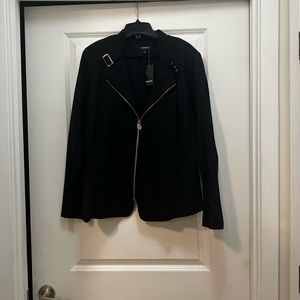 Torrid size 3 black jacket with gold accents.